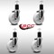 Service Caster 5'' SS Nylon Wheel Swivel 1-3/4'' Expanding Stem Caster Set, 4PK SCC-SSEX20S514-NYS-134-4 - alternate 3